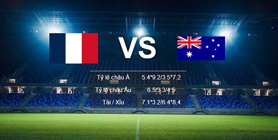 Soi kèo Pháp vs Úc