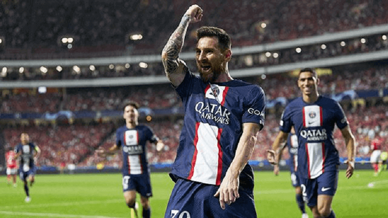 Messi giúp PSG thoát thua trước Benfica