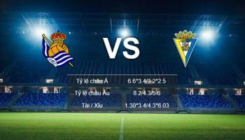 soi kèo Real Sociedad vs Cadiz