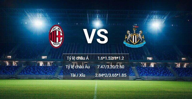 Fun88 soi kèo AC-Milan-vs-Newcastle