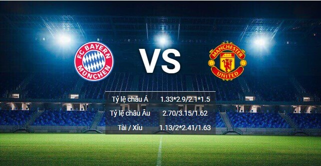 Fun88 soi kèo Bayern-vs-Man-Utd
