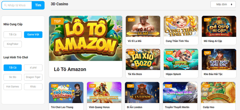 tài xỉu bozo tại 3d casino fun88