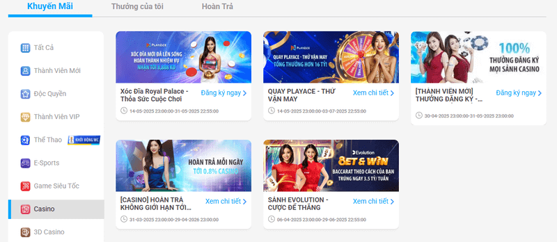 chi tiết ưu đãi hoàn trả fun88