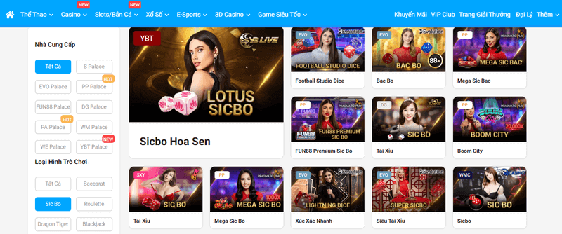 giới thiệu sicbo fun88