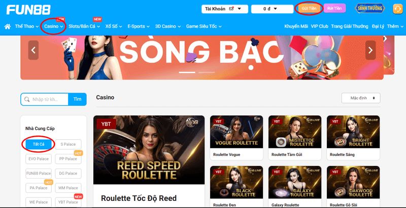 hướng dẫn chơi roulette fun88
