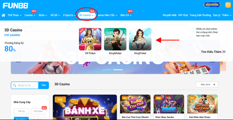 hướng dẫn chơi 3d casino