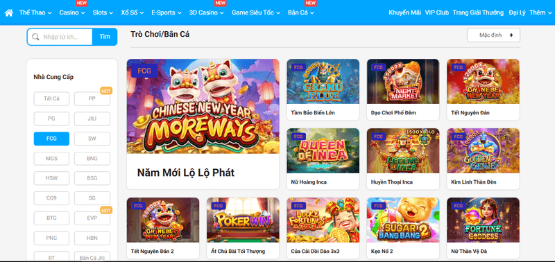 sảnh slot fachai