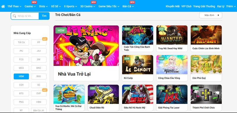sảnh slot hackshaw gaming