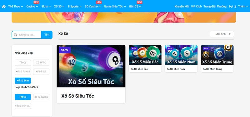 xổ số sgw