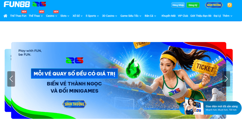 giao diện fun88 2026