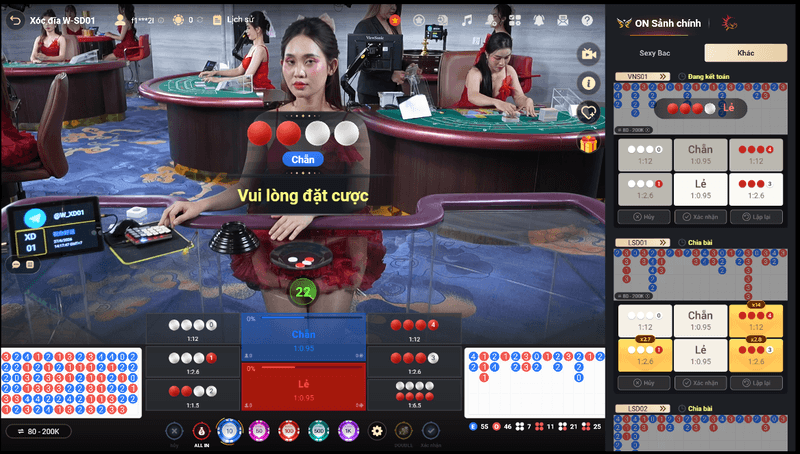 xóc đĩa tại on casino